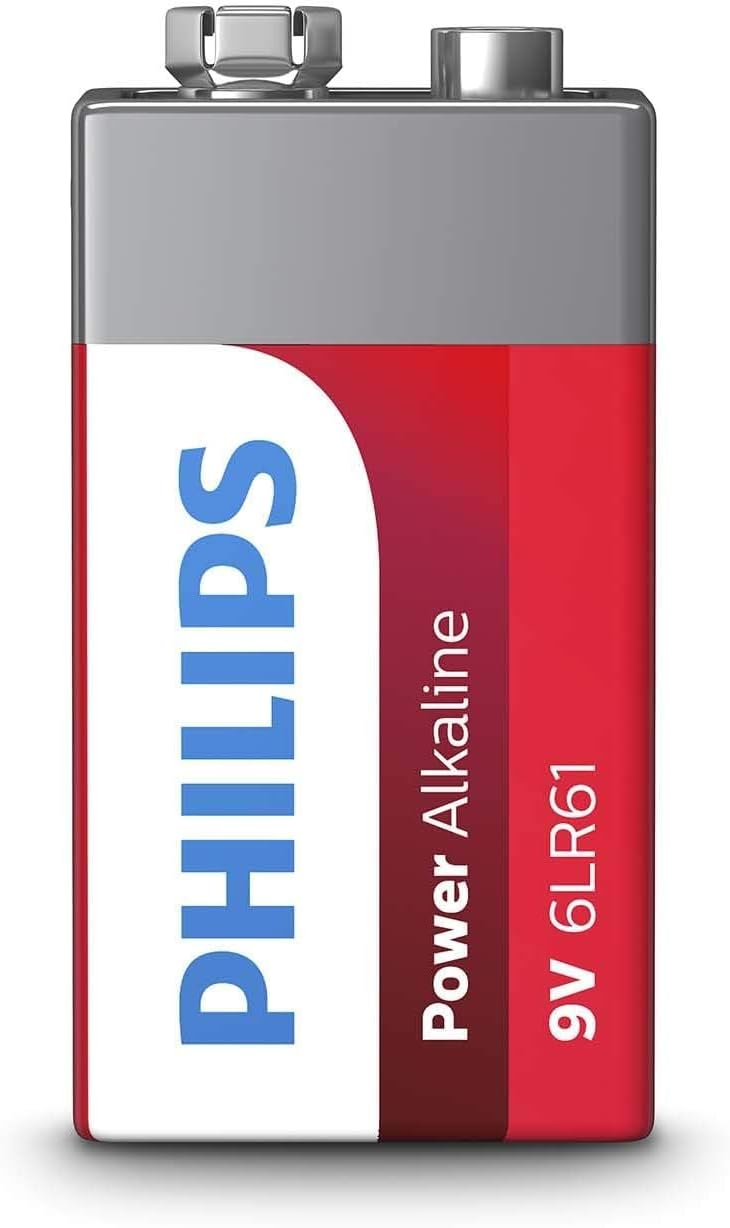 Philips Powerlife 6LR61 9V Alkaline Battery Philips Powerlife 6LR61 9V Alkaline Battery